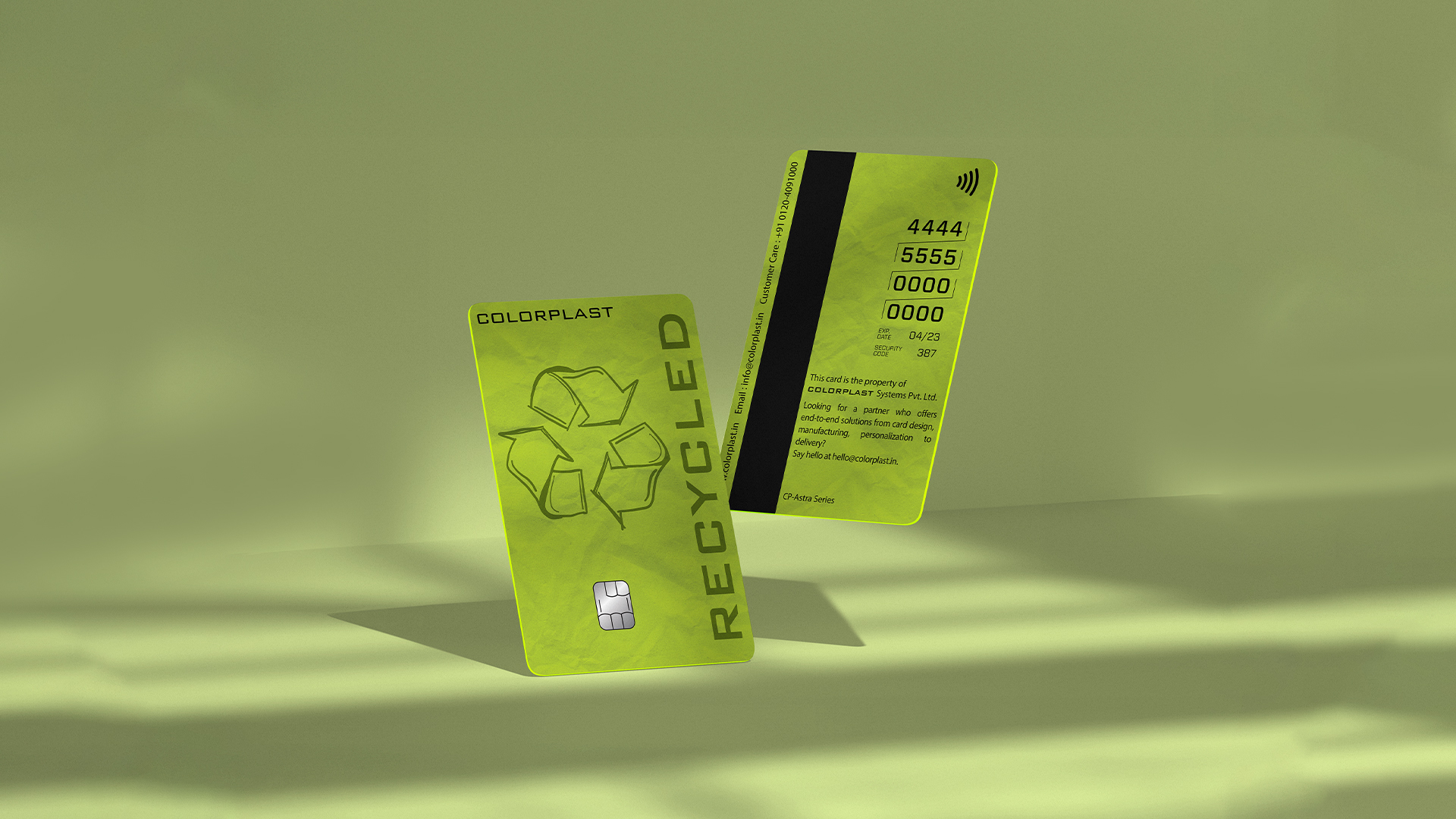 recycled card