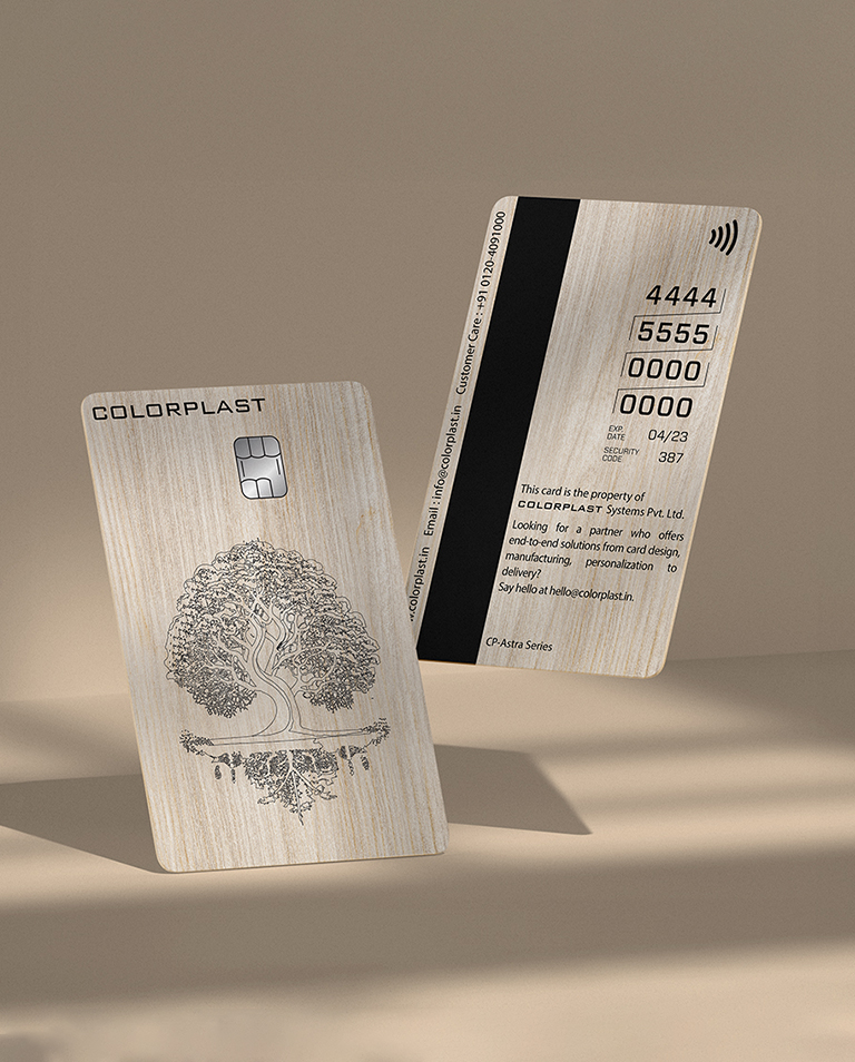 wood card